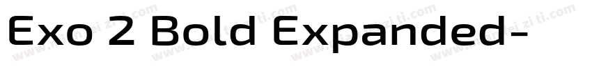 Exo 2 Bold Expanded字体转换